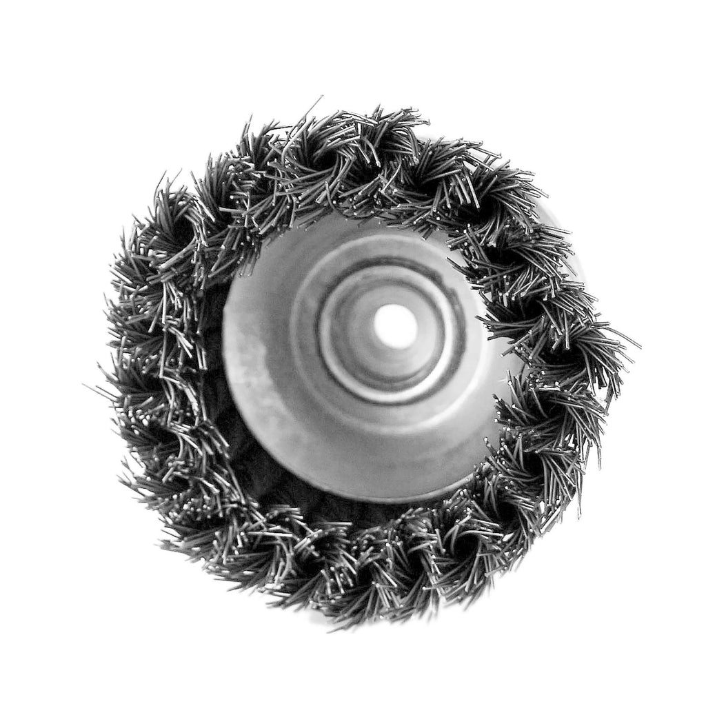 4"Dia x M14 x 2mm Twist Knot Cup Brush - 3