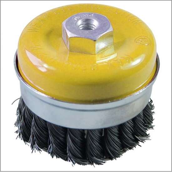 4"Dia x M14 x 2mm Twist Knot Cup Brush - 4