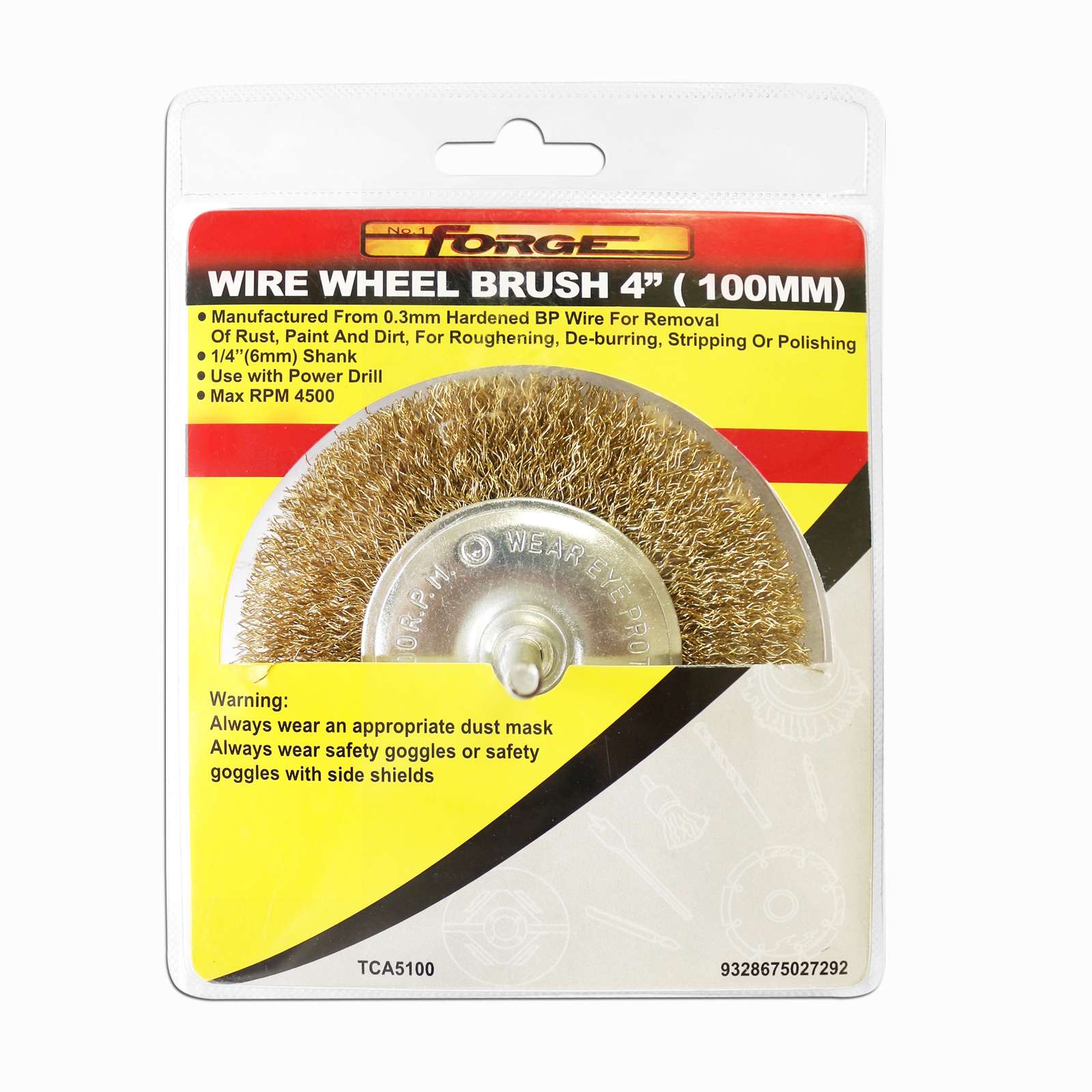 4"Dia Wire Wheel Brush for Drill - 2