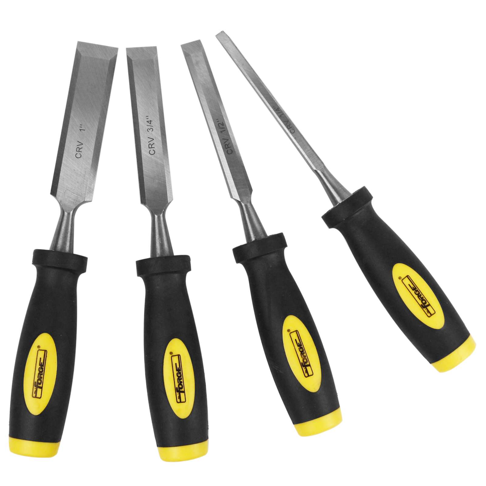 Chrome Vanadium Steel Wood Chisel Set, 4 Pieces - 3