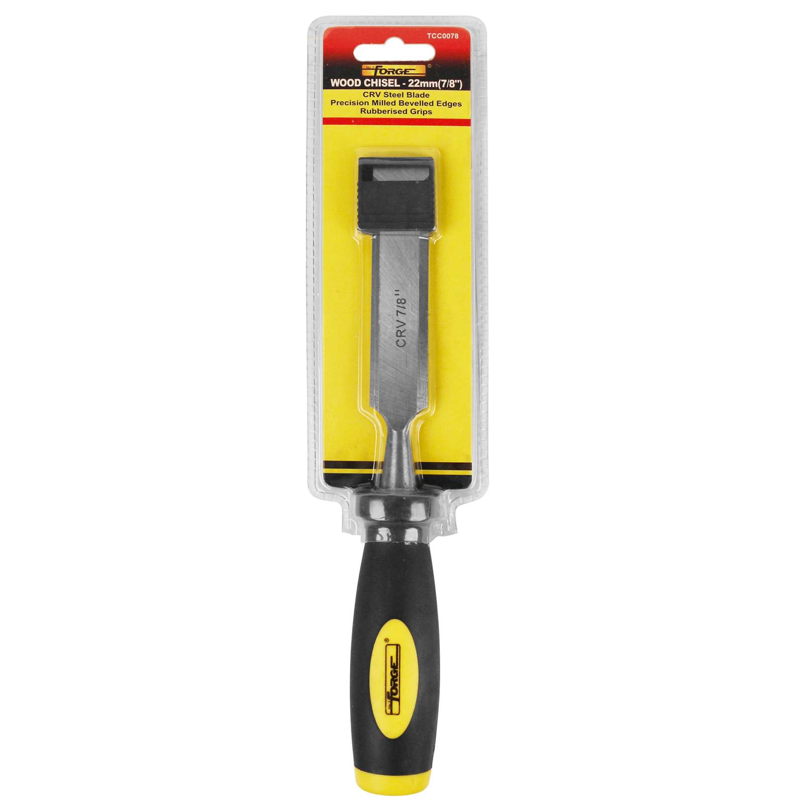 7/8"W Chrome Vanadium Steel Wood Chisel - 3