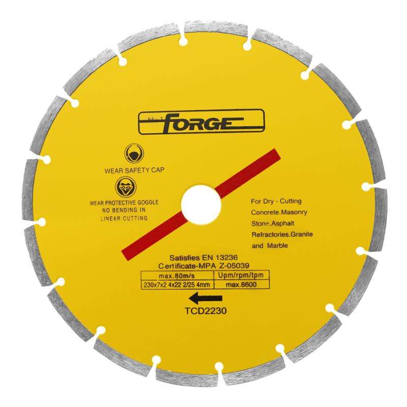 9"Dia Segmented Diamond Blade - 1