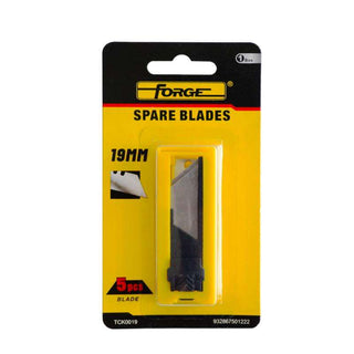 19mm Utility Blades with Safety Plastic Casing, 5 Pieces - 5