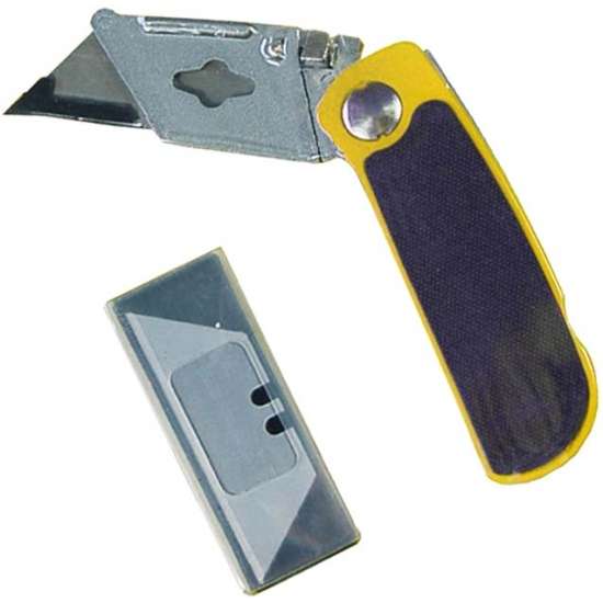 Folding Lock Utility Knife with 5 Pieces Spare Blades - 3