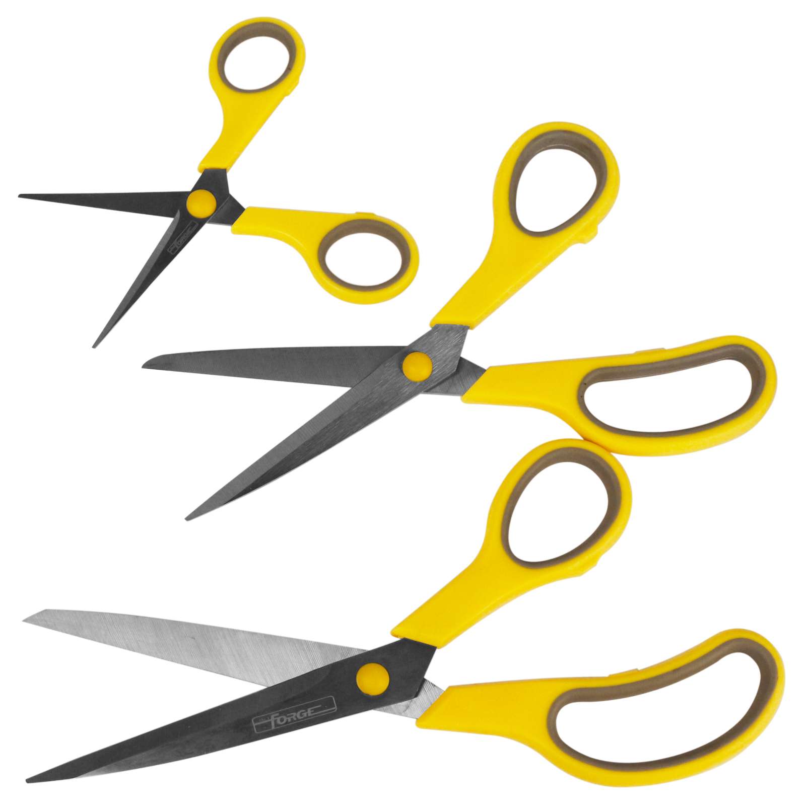 Stainless Steel Scissors Set, 3 Pieces - 2