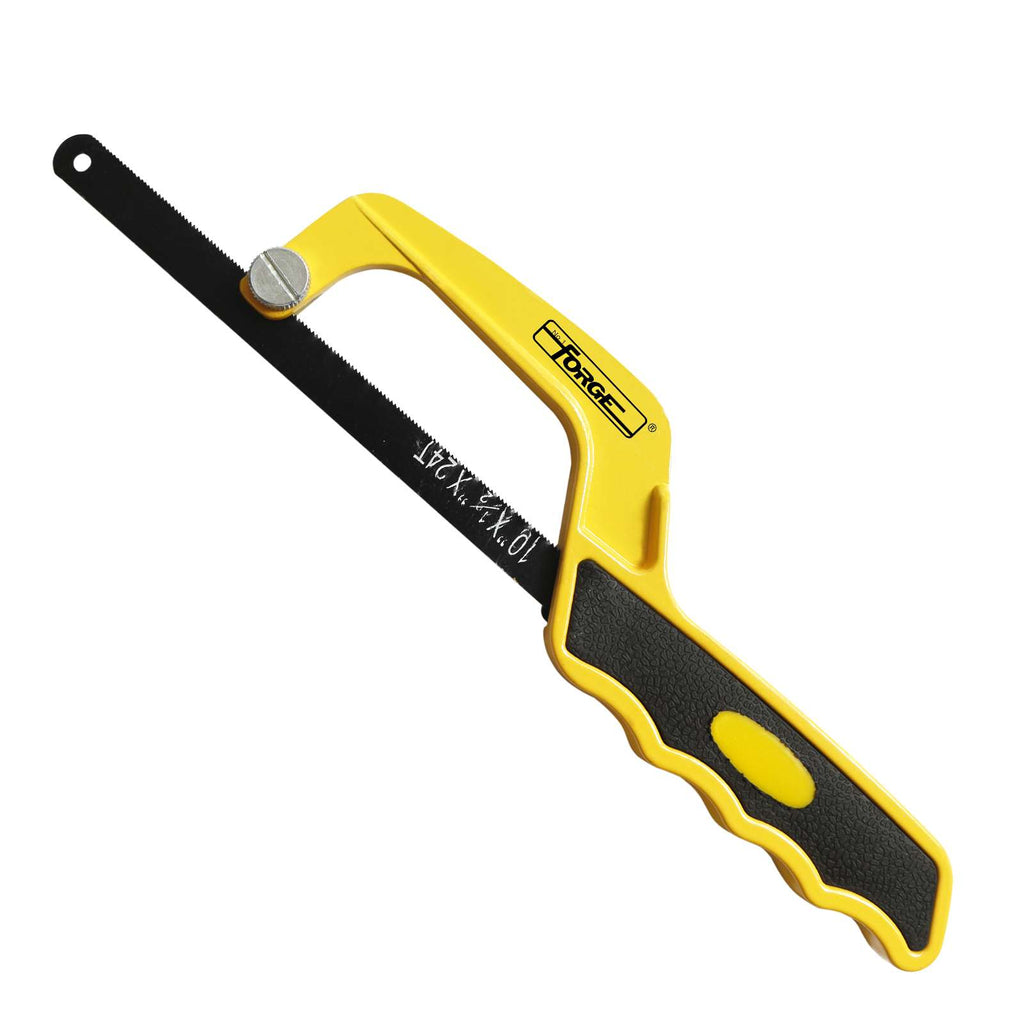 10"L x 24TPI Metal Frame Mini Hacksaw with Flexible Alloy Steel Blade - 1