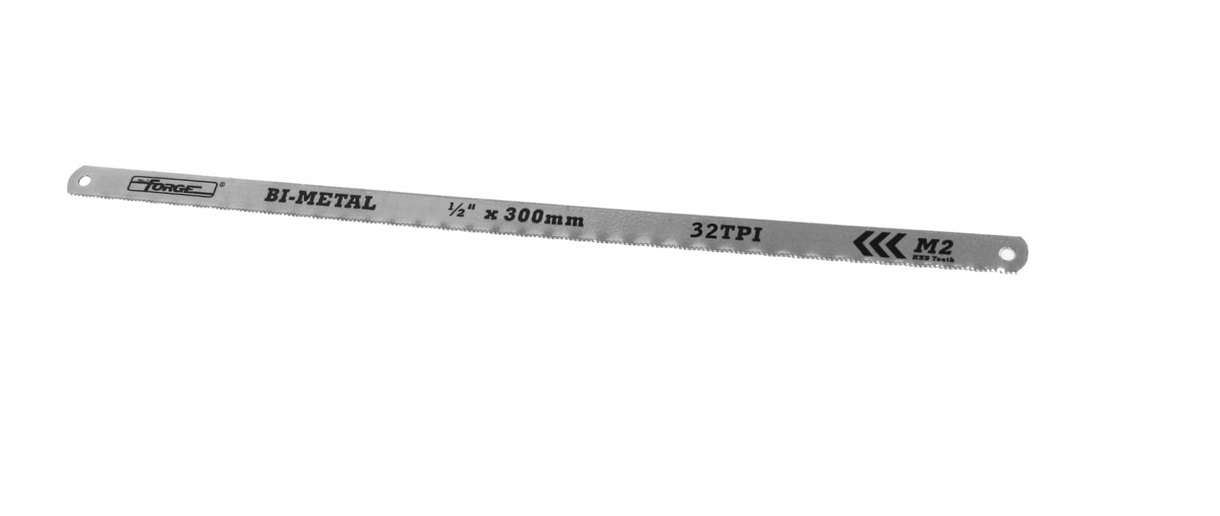 12"L x 32TPI Bi-Metal Hacksaw Blade, 3/Pack - 1