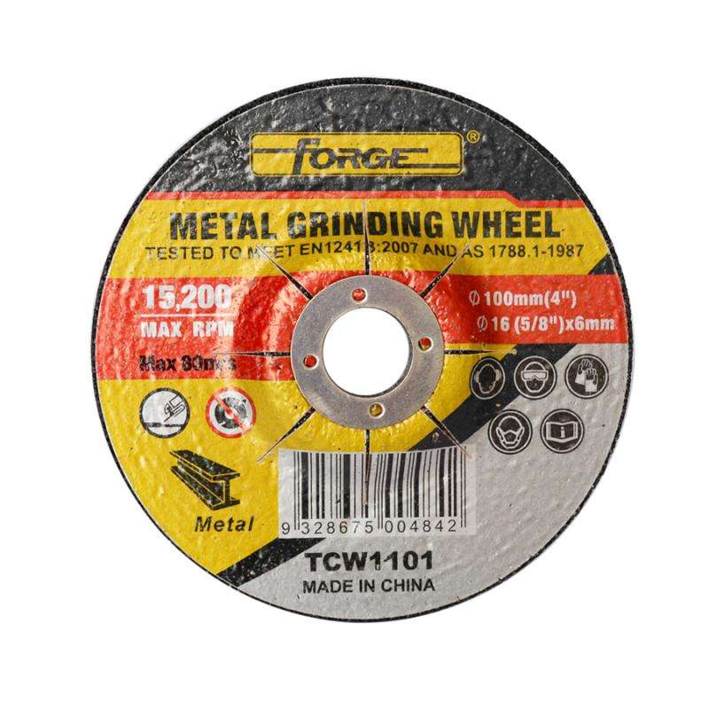 4"Dia x 6 x 16mm Metal Grinding Wheel - 1