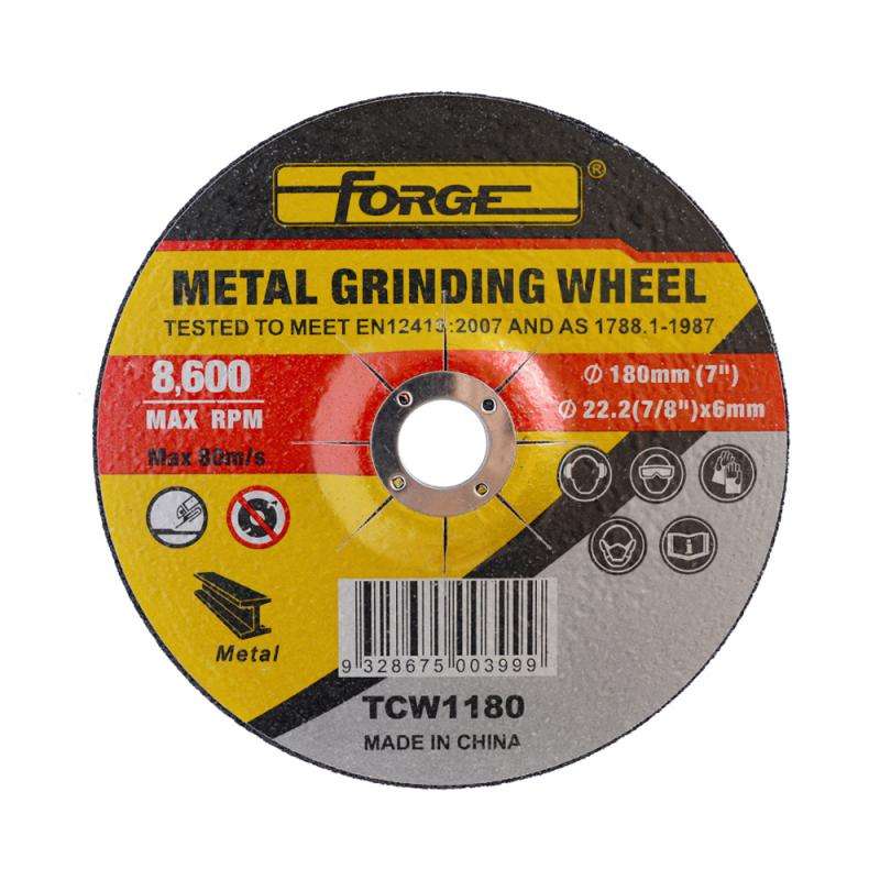 6"Dia x 6 x 22.2mm Metal Grinding Wheel - 1