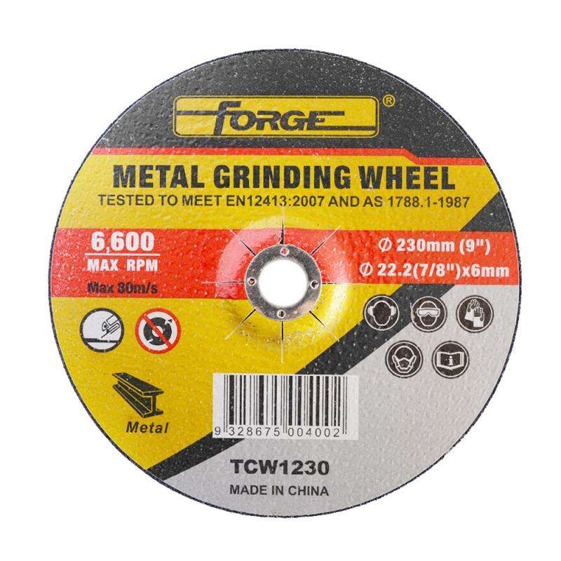 9"Dia x 6 x 22.2mm Metal Grinding Wheel - 1
