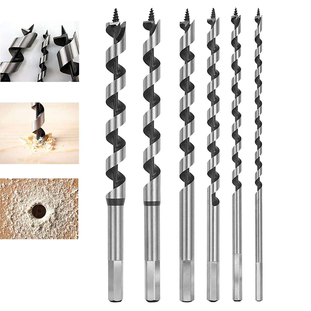 6mm - 14mm Auger Bit Set, 5 Pieces - 2