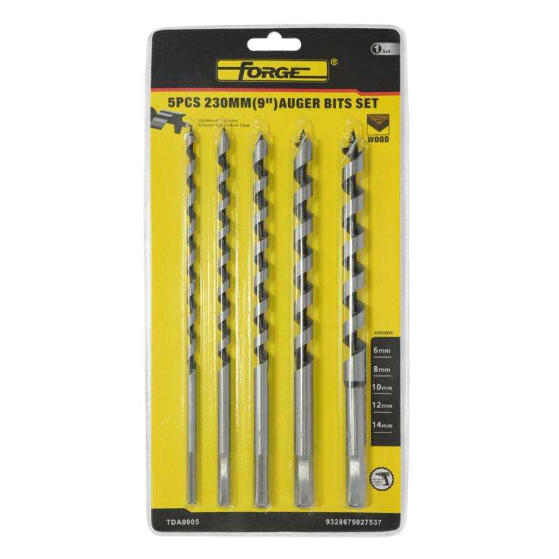 6mm - 14mm Auger Bit Set, 5 Pieces - 4