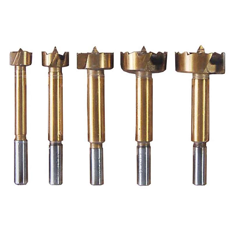 5/8" - 1-3/8" Carbon Steel Forster Bits Set, 5 Pieces