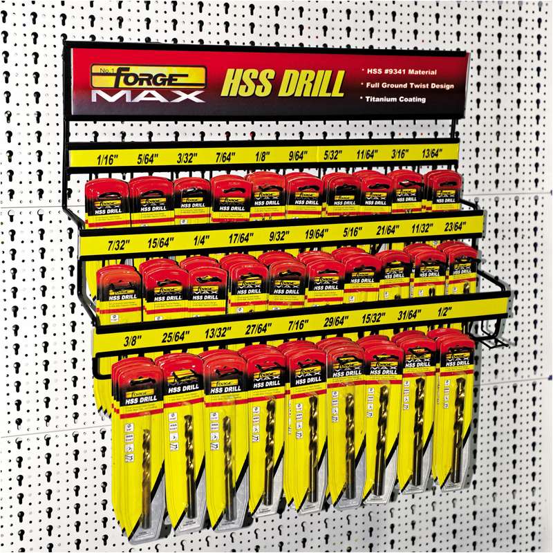 Hook Stand for Drill Bits (On Pegboard) - 4