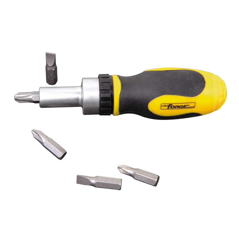 5-in-1 Stubby Ratchet Screwdriver - 1