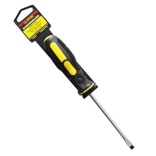 1/4" x 6" Chrome Vanadium Steel Straight Slotted Screwdriver - 8