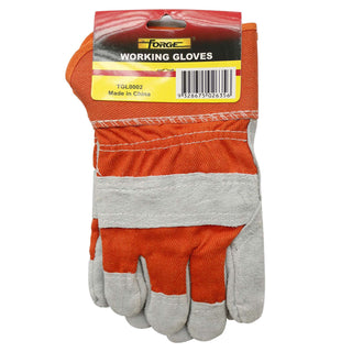 Leather Whole Palm Working Gloves - 3