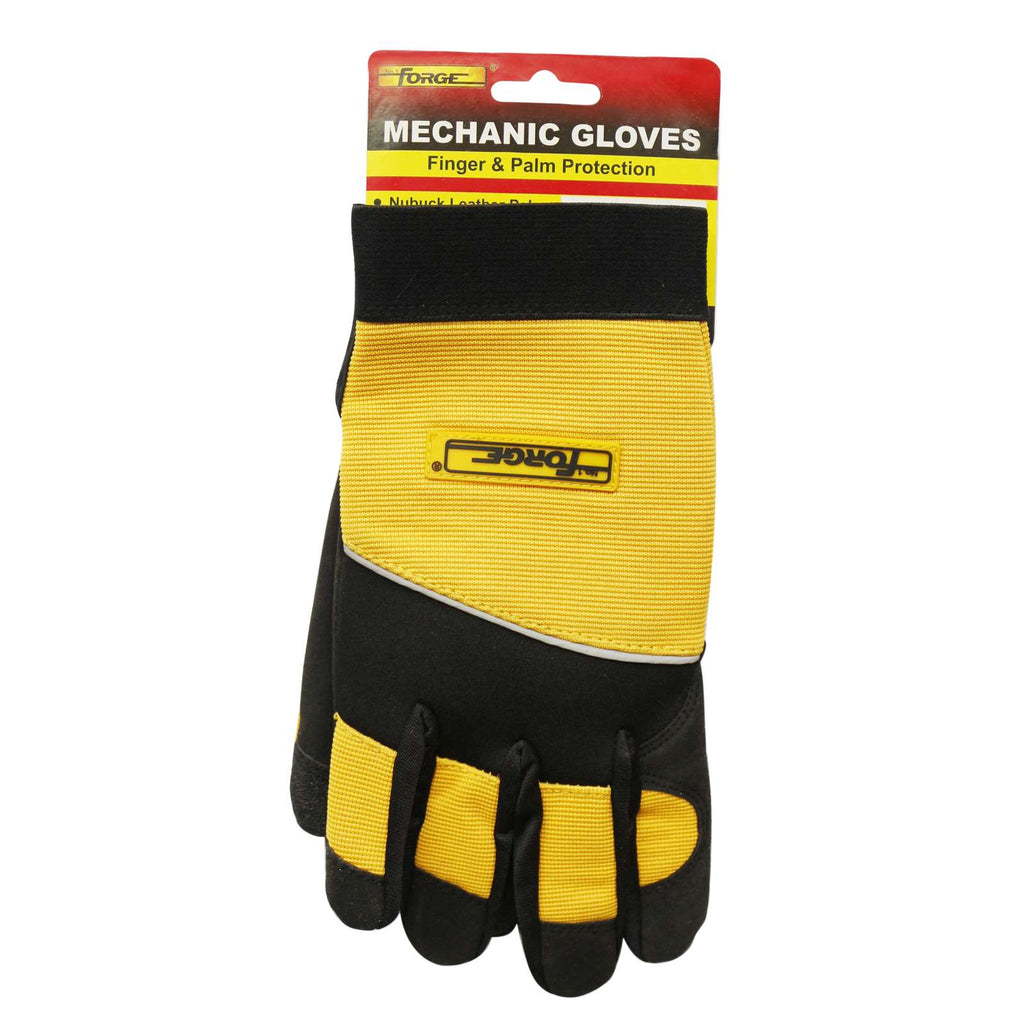 Yellow Extra Palm & Finger Mechanic Gloves - 3