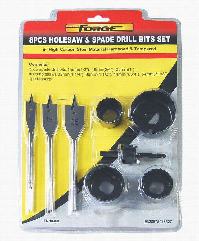 Carbon Steel Woodworking Tools Set, 8 Pieces