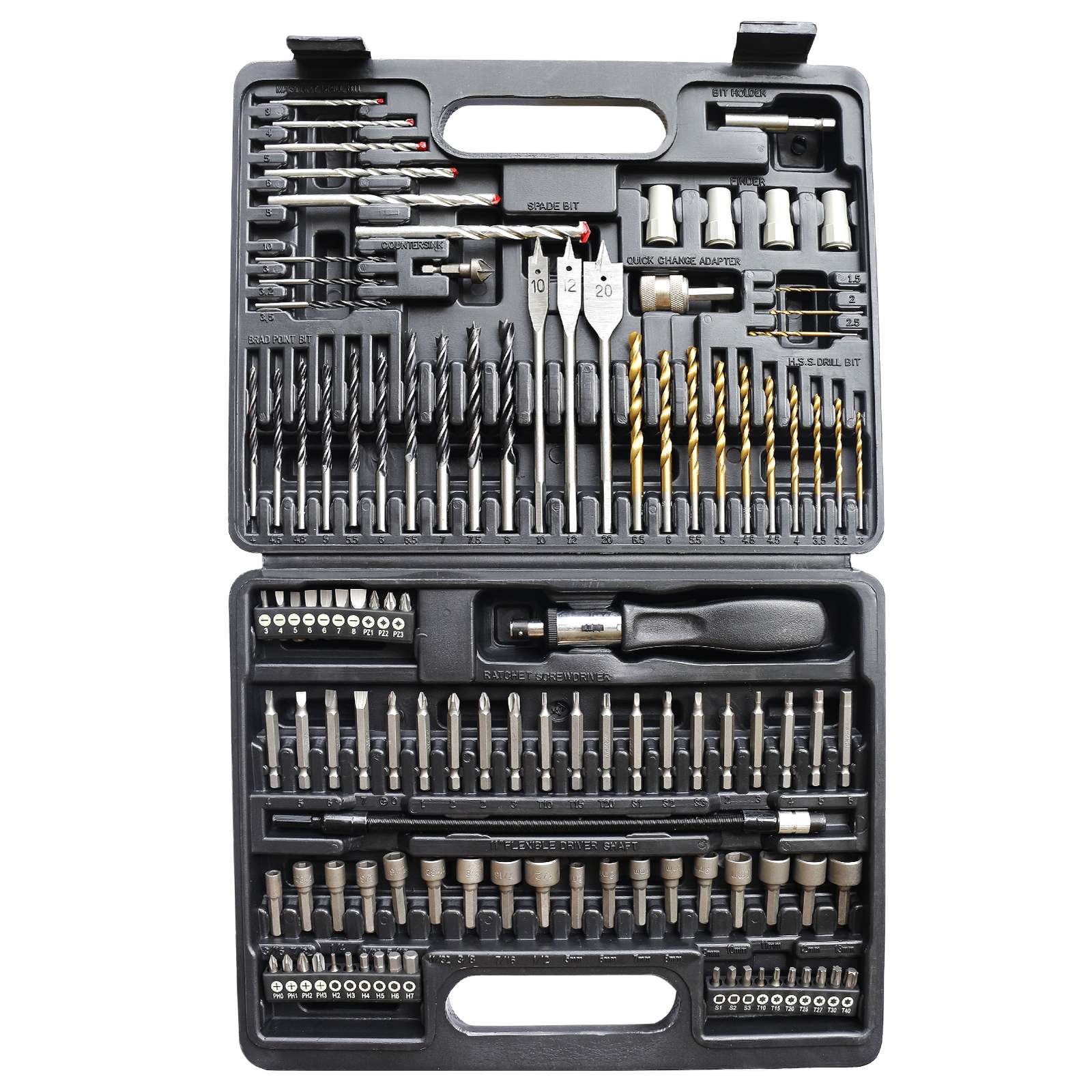 High Speed Steel Power Tools Accessories Kit, 113 Pieces - 1