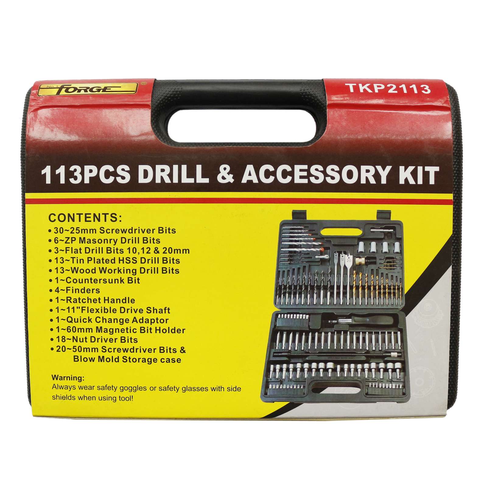 High Speed Steel Power Tools Accessories Kit, 113 Pieces - 2