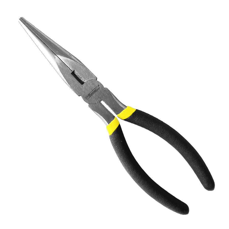 6.5"L Polished Carbon Steel Long Nose Pliers