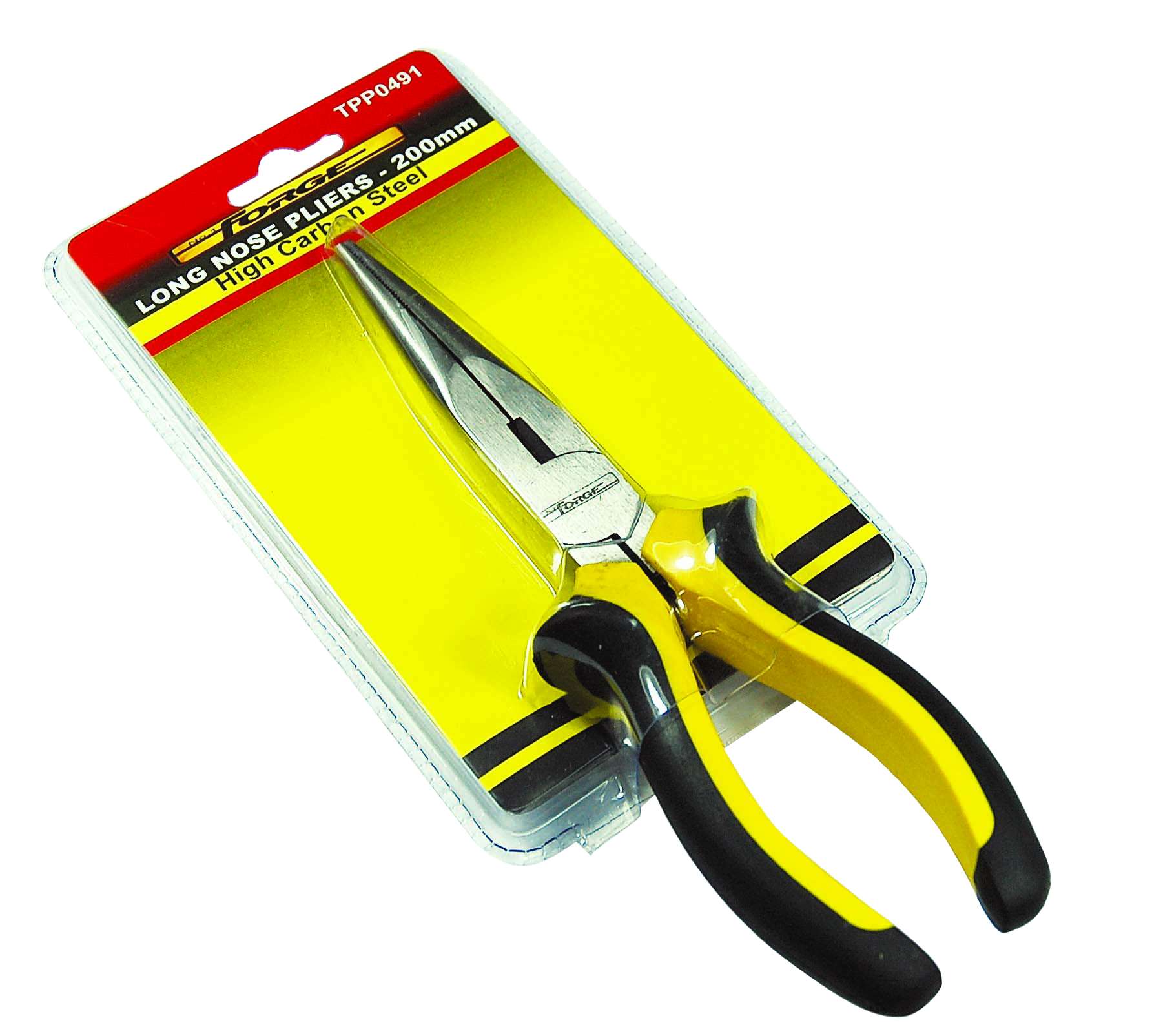 8"L Carbon Steel Long Nose Pliers - 4