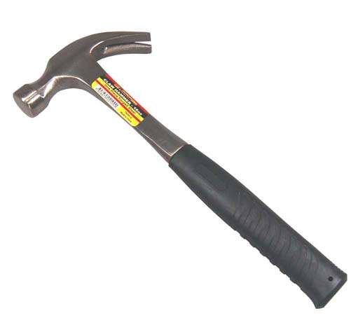 16 oz. Forged Steel One-Piece Claw Hammer with Cushion Grip - 1