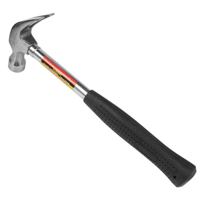 16 oz. Forged Carbon Steel Head Claw Hammer with Tubular Steel Shaft - 3