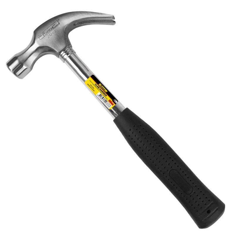 20oz 20 oz. Forged Carbon Steel Head Claw Hammer with Tubular Steel Shaft - 1