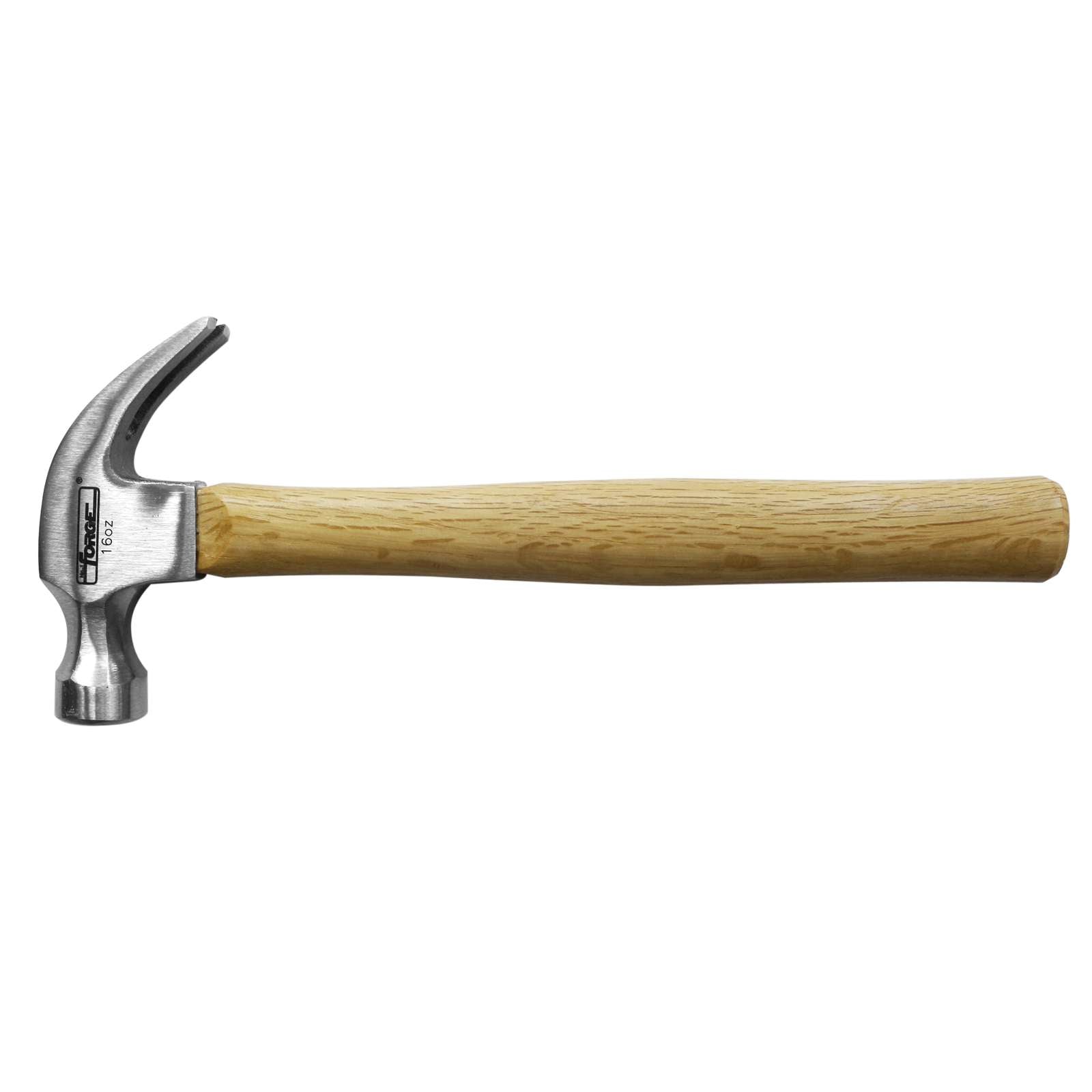 16 oz. Forged Carbon Steel Head Claw Hammer with Wood Handle - 2