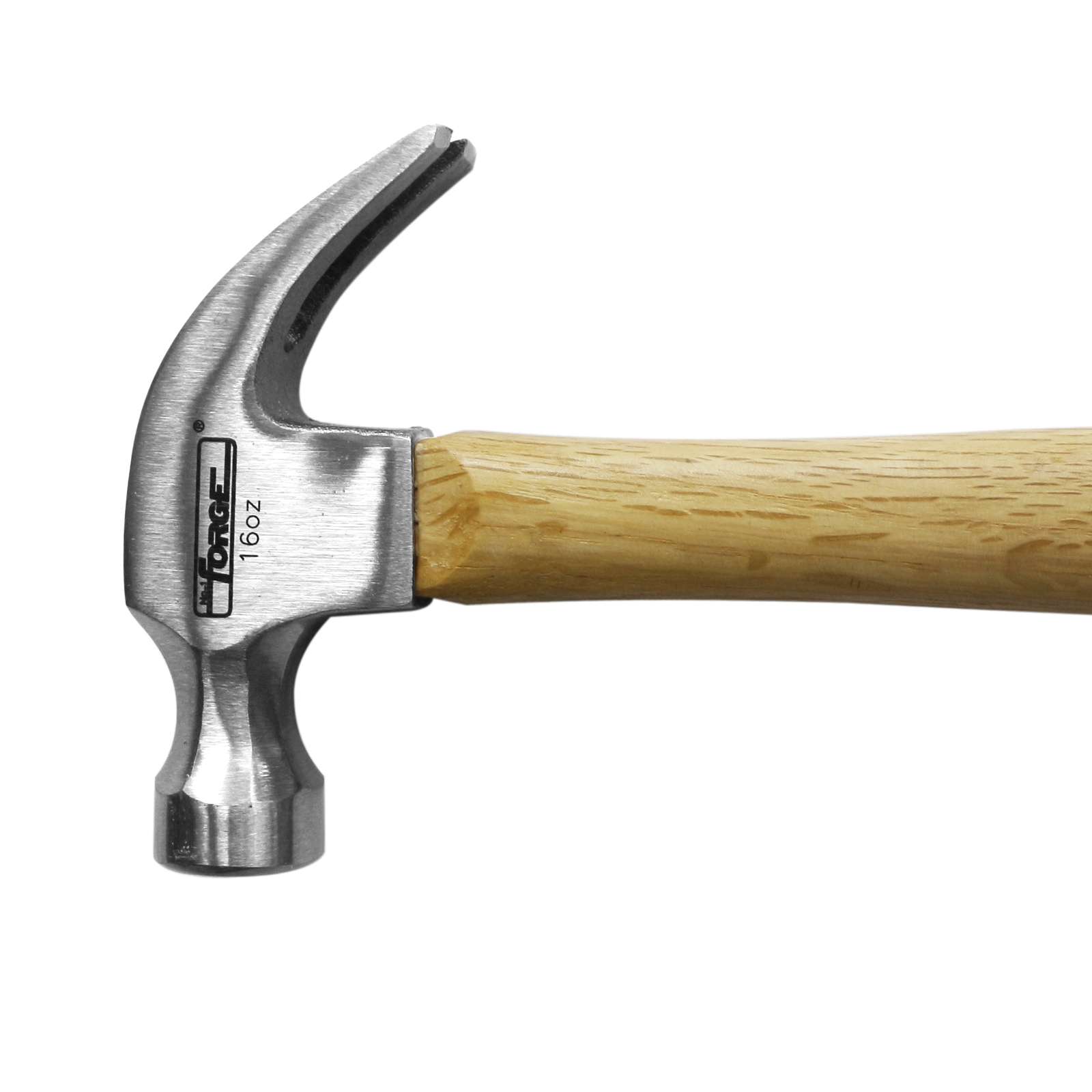 16 oz. Forged Carbon Steel Head Claw Hammer with Wood Handle - 3