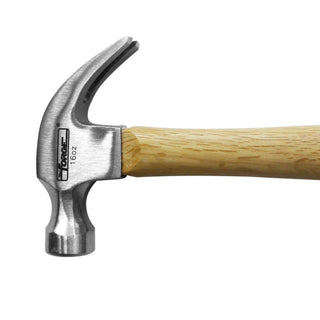 16 oz. Forged Carbon Steel Head Claw Hammer with Wood Handle - 3