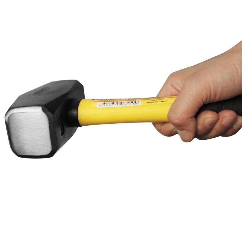 4 lb Drop Forged Steel Club Hammer with Fiberglass Shaft - 4