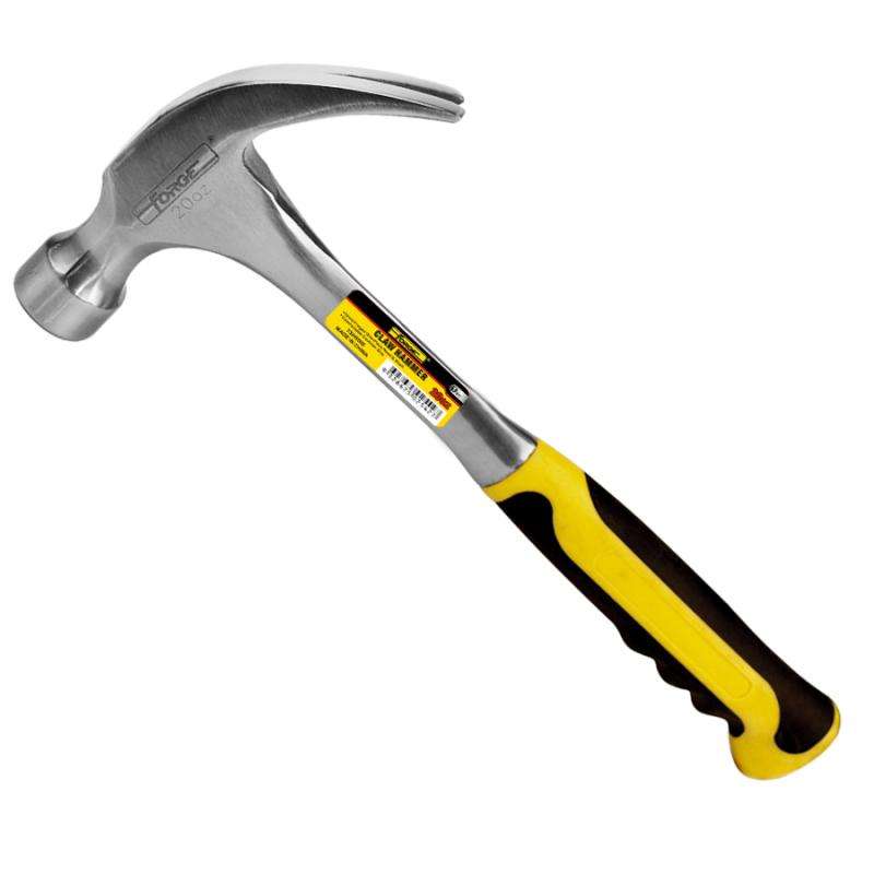 20 oz. Drop Forged Steel Solid One-Piece Claw Hammer - 1