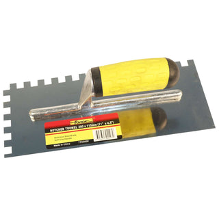 11"L x 4.5"W Notched Trowel with Soft Grip Handle - 4