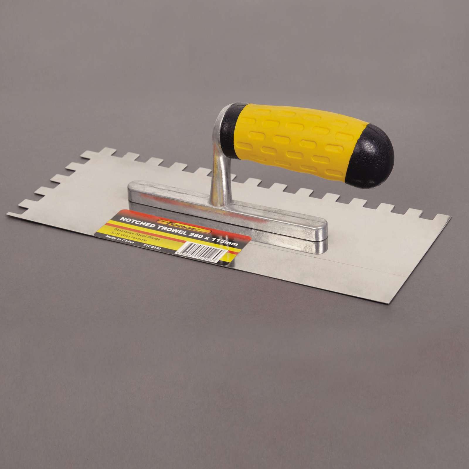 11"L x 4.5"W Notched Trowel with Soft Grip Handle - 5