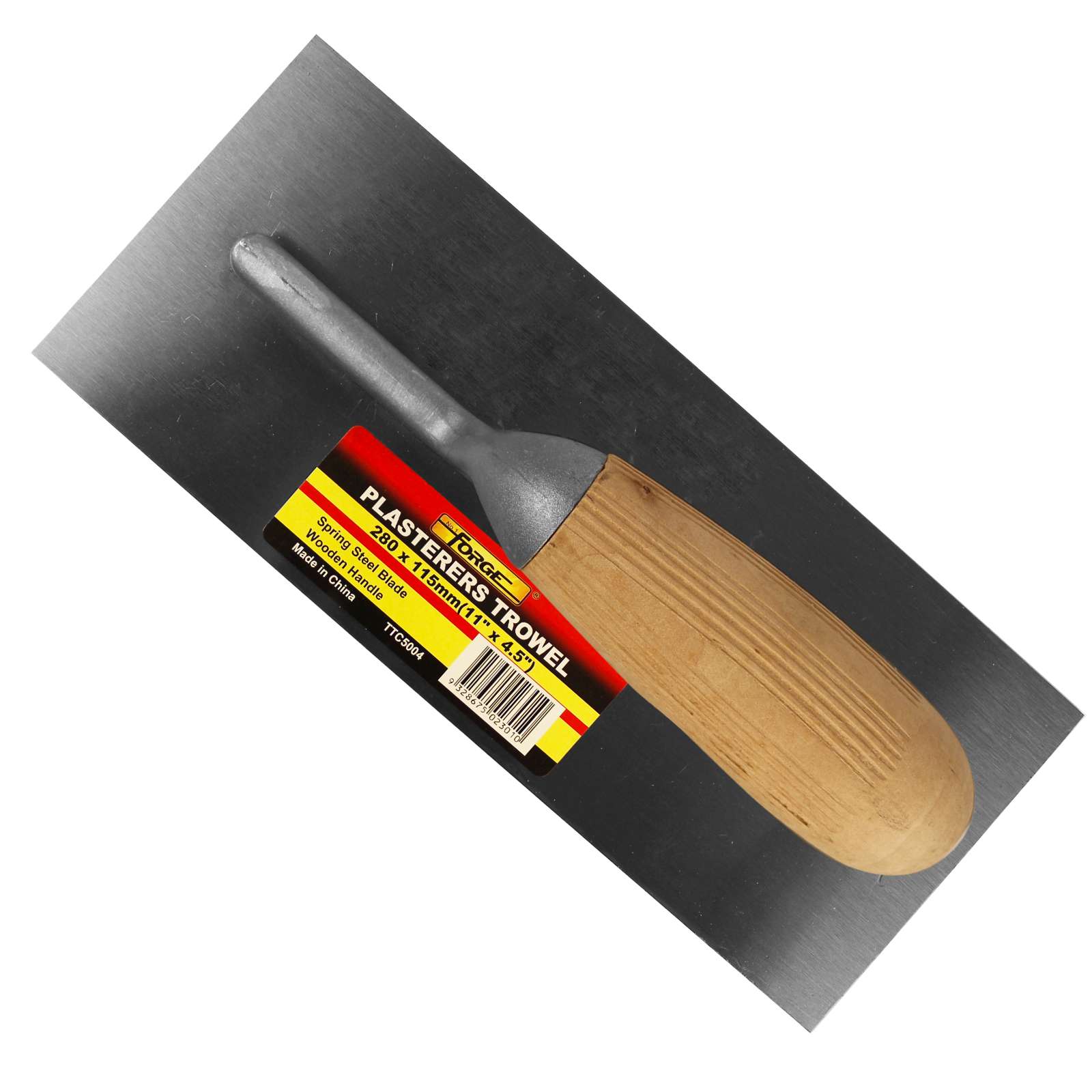 11"L x 4.5"W Trowel Plasterer with Wood Handle - 2