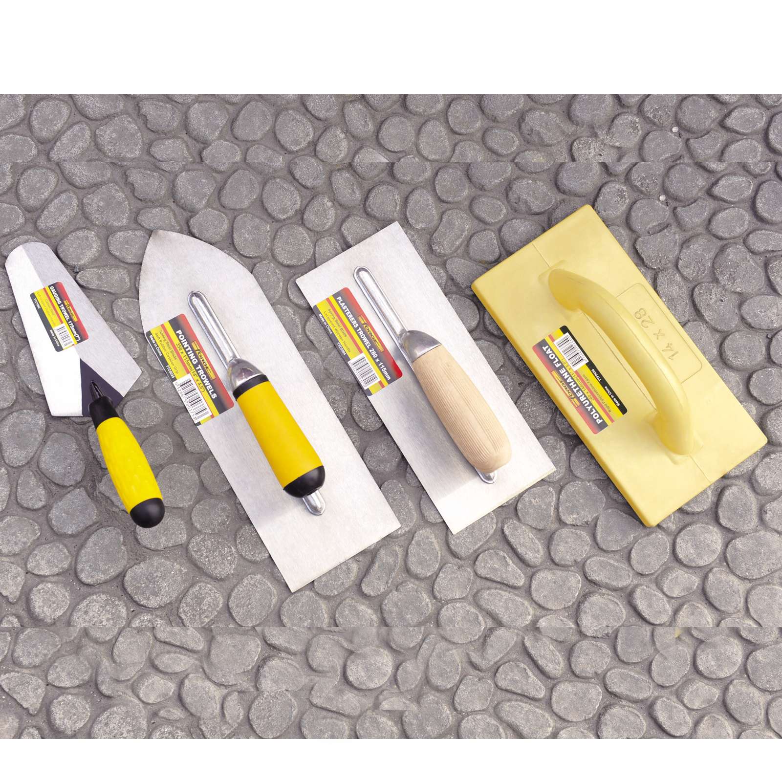 11"L x 4.5"W Trowel Plasterer with Wood Handle - 6