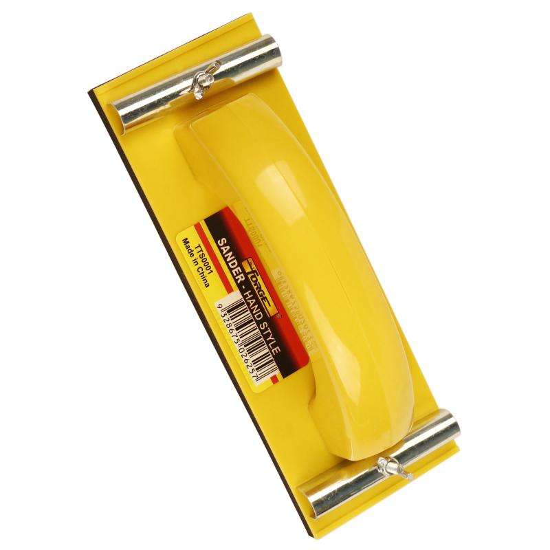 9"L x 3"W Yellow Plastic Hand Sander - 1