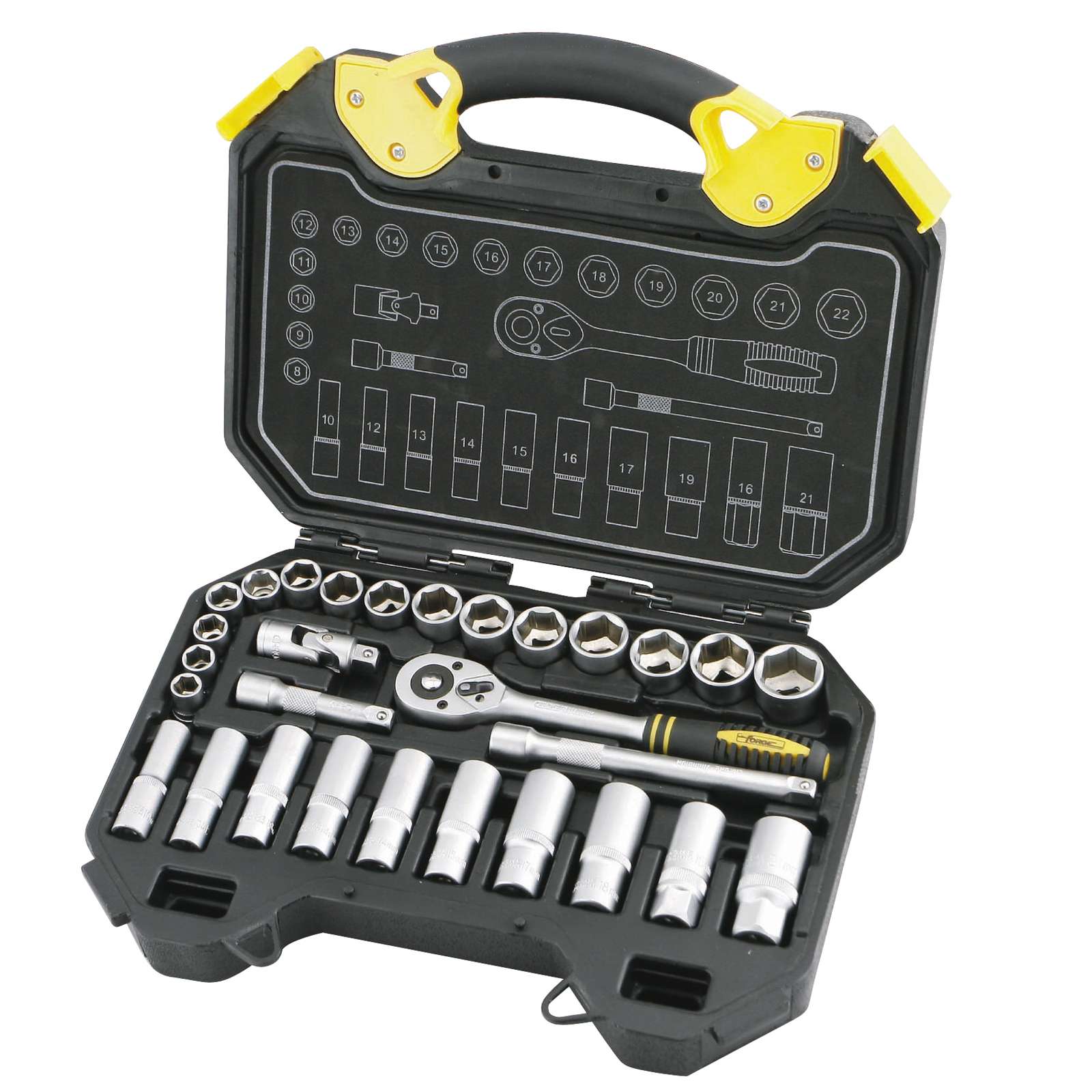 3/8" Drive Socket Set, 29 Pieces - 1