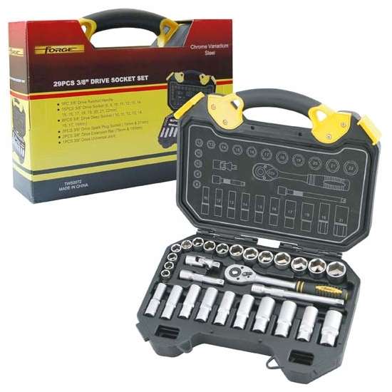 3/8" Drive Socket Set, 29 Pieces - 2