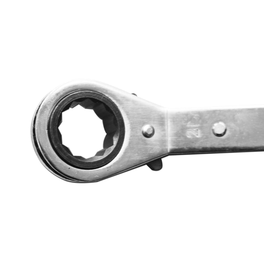 Chrome Vanadium Steel Offset Ratchet Ring Spanner Set, 5 Pieces - 4