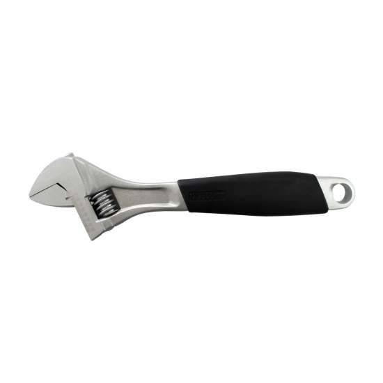 8"L Chrome Vanadium Steel Cushion Grip Adjustable Wrench - 2