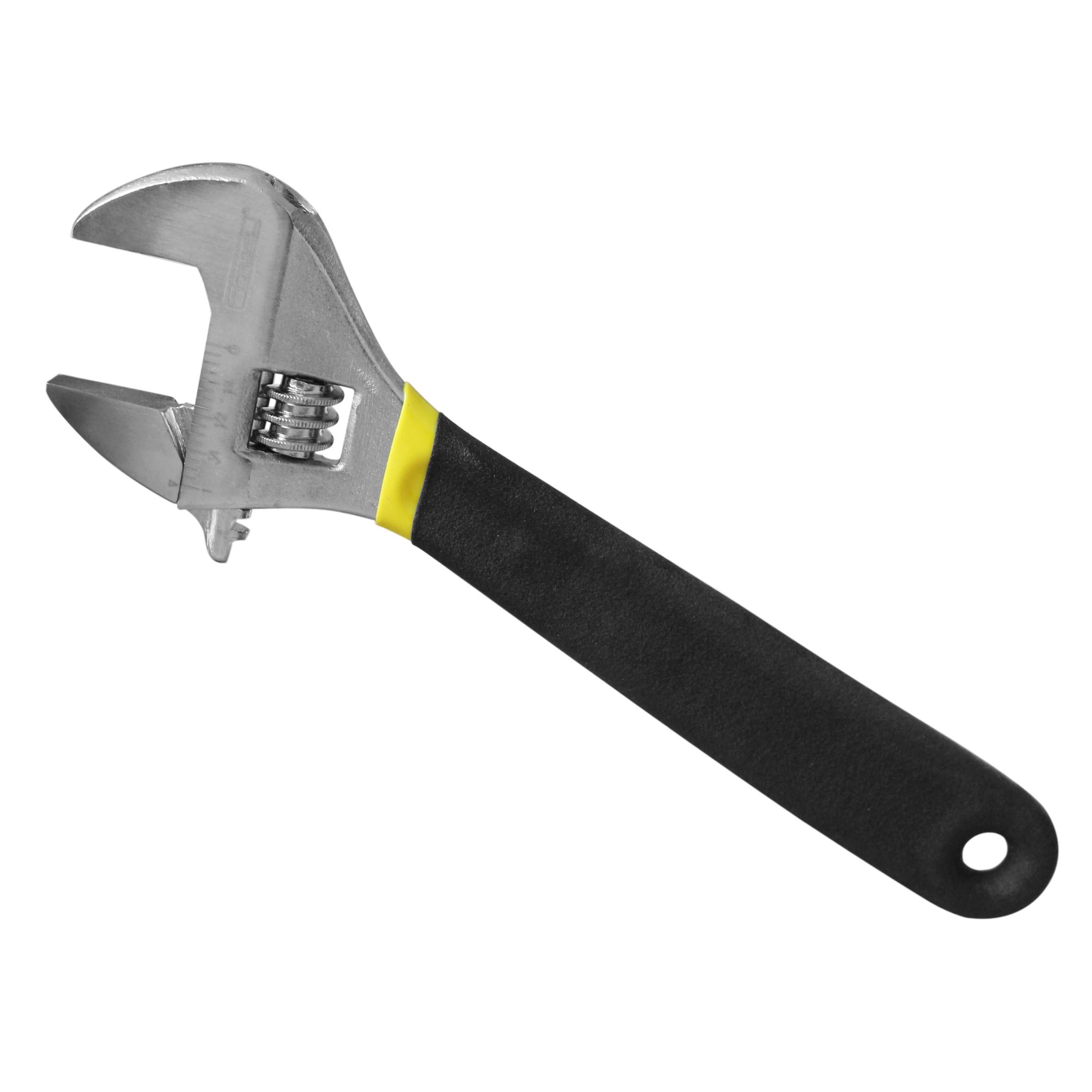 8"L Drop Forged Steel Matt Grip Adjustable Wrench - 1