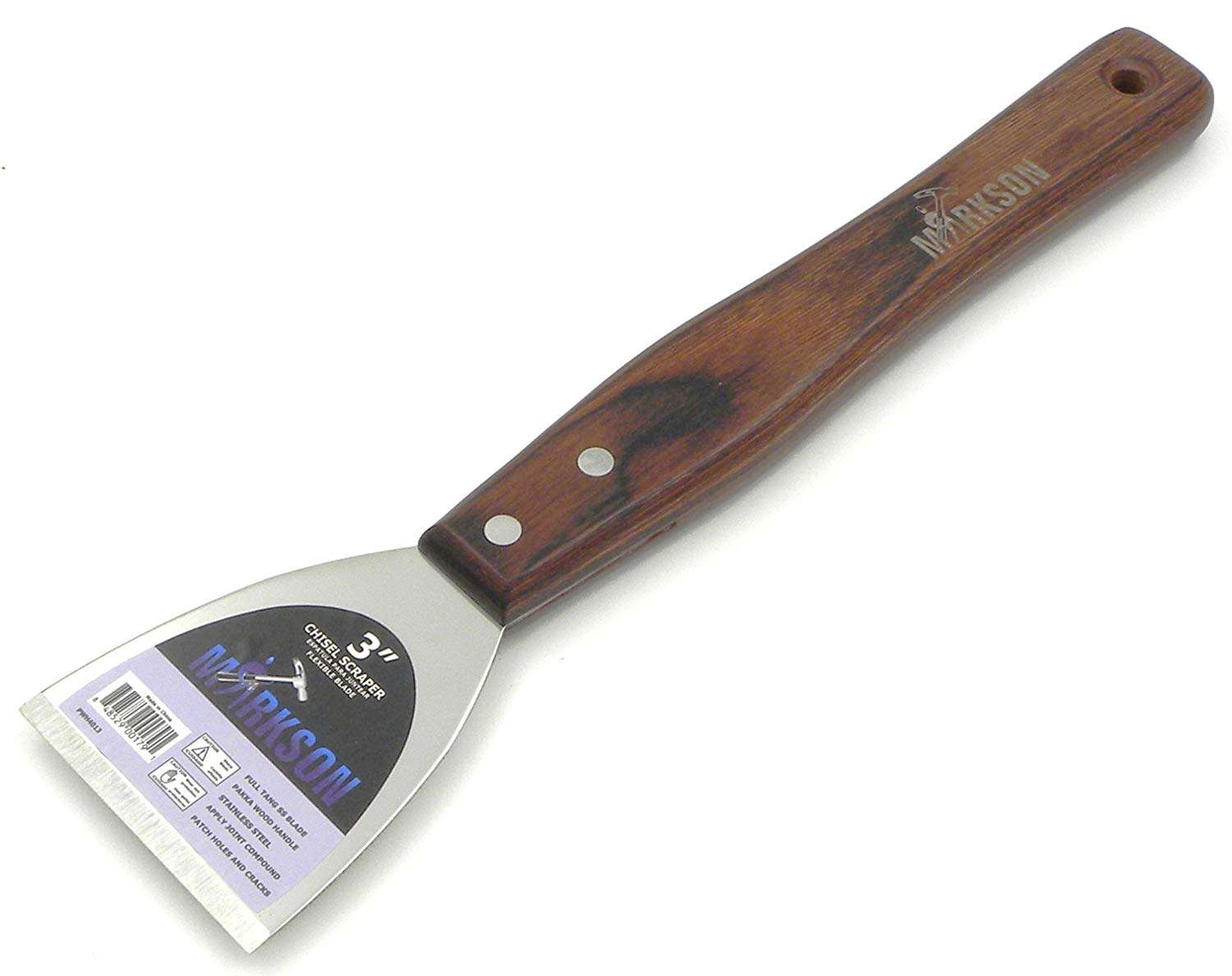 3" Pakka Long Wood Handle Chisel Scraper