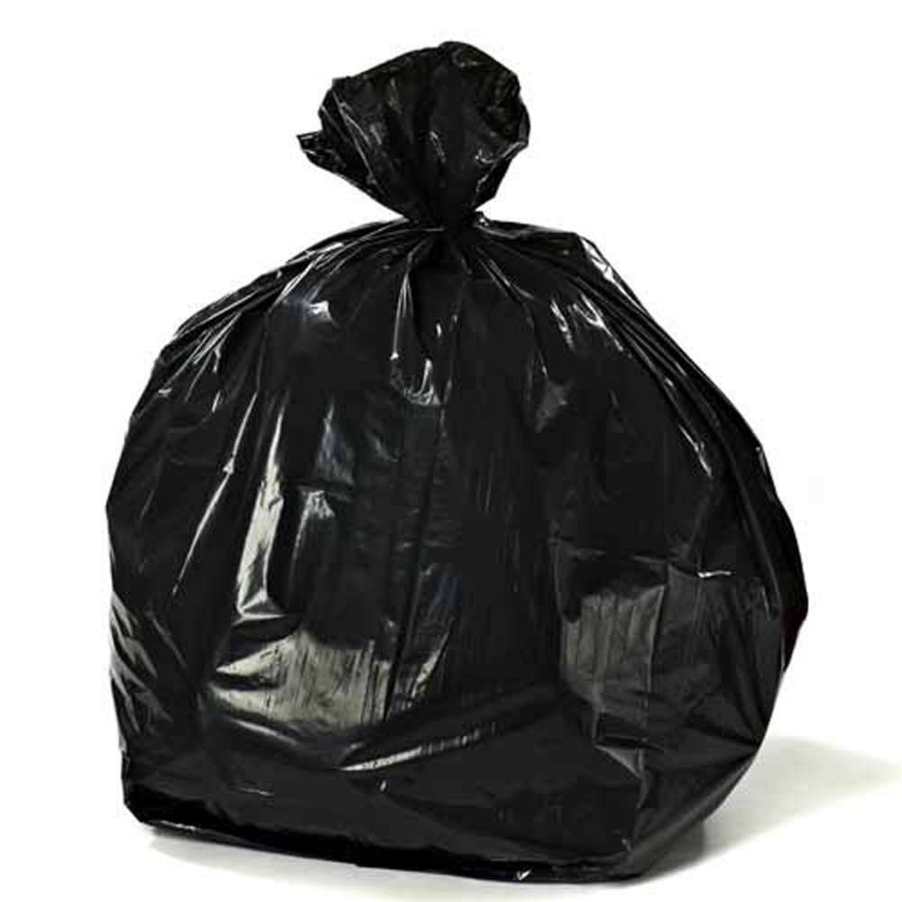38" x 46" 44 Gal 1.5 Mil Black Trash Bags, 100/Case