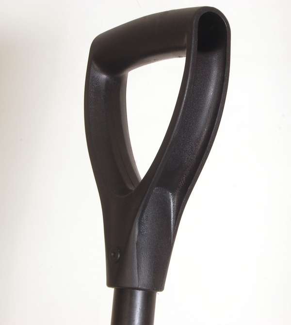 14" x 19" Black Poly Snow Scoop Thrower with 55" Length, 24/Case - 2