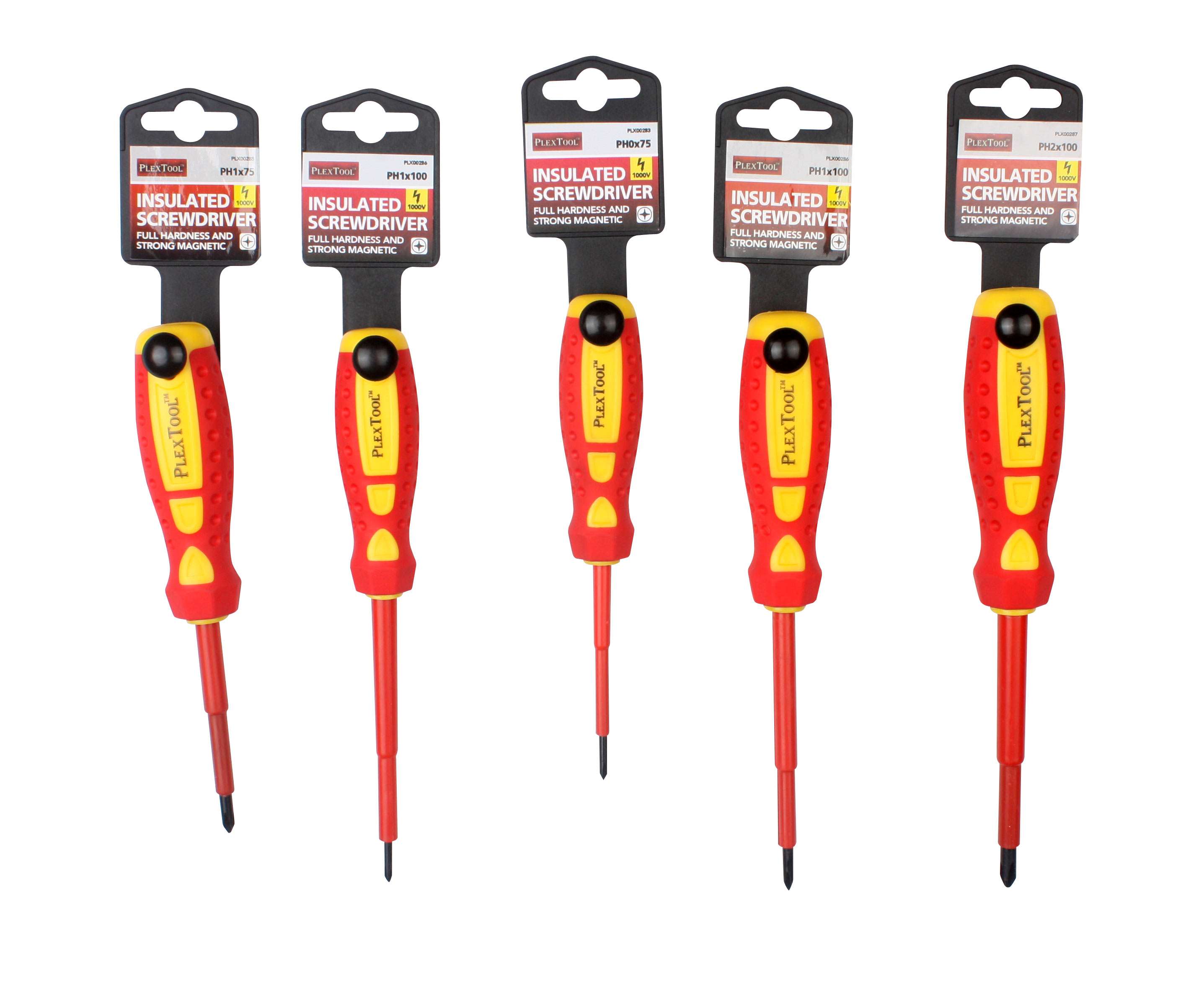 3"L x PH1 Full Hardness Strong Magnetic Insulated Screwdriver - 1