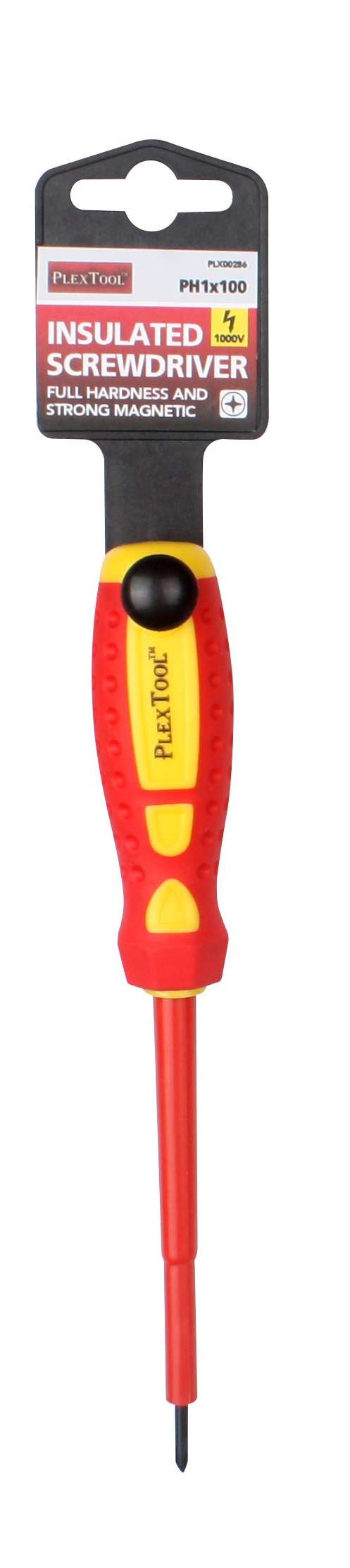 4"L x PH1 Full Hardness Strong Magnetic Insulated Screwdriver - 1